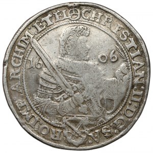 Sachsen, Christian II, Johann Georg I und August, Taler 1606, Dresden