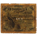 Belgian Congo, 5 Francs 1920