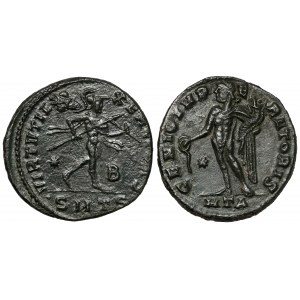 Maximin II. Daja und Licinius I., Satz Follis (2 St.)