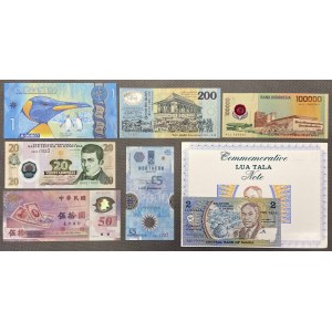 Set of polymer banknotes (7pcs)