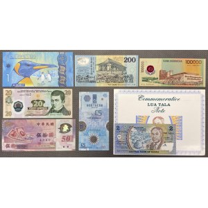 Zestaw banknotów polimerowych MIX (7szt)