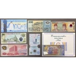 Set of polymer banknotes (7pcs)