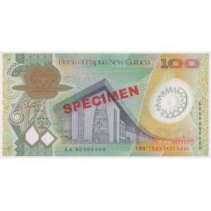 Papua-Nowa Gwinea, 100 Kina (2005) - SPECIMEN - polimer