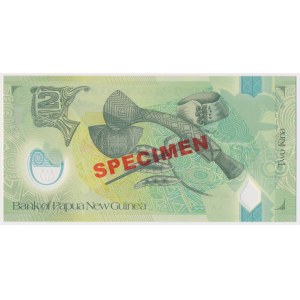 Papua-Neuguinea, 2 Kinos (2007) - SPECIMEN - polymer