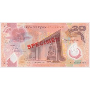 Papua-Neuguinea, 20 Kina (2007) - SPECIMEN - Polymer