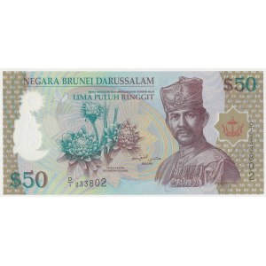 Brunei Darussalam, 50 Ringgit 2004 - polimer