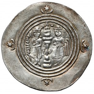 Sasanier, Khusro II (591-628 n. Chr.) Drachme