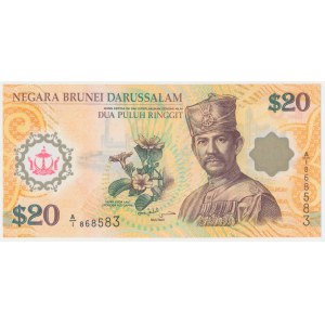 Brunei Darussalam, 20 Ringgit 2007 - polimer