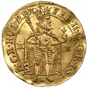 Węgry, Ferdynand II, Forint (Dukat) 1636 KB, Kremnica