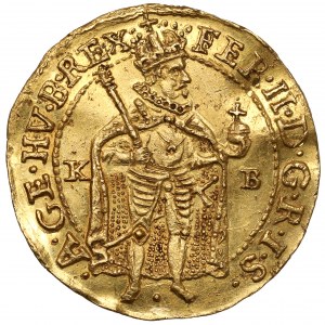 Węgry, Ferdynand II, Forint (Dukat) 1636 KB, Kremnica