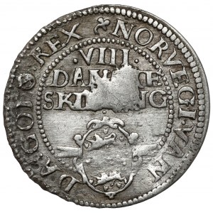Denmark, Christian IV, 8 skilling dansk 1608