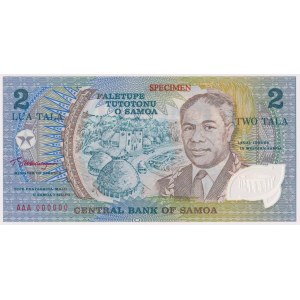 Samoa, 2 Tala (1990) - SPECIMEN - polymer