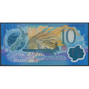 New Zealand, 10 Dollars 2000 - polymer