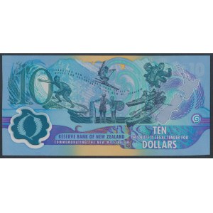 New Zealand, 10 Dollars 2000 - polymer