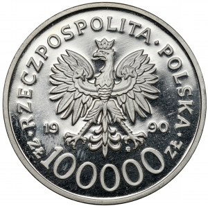 100.000 PLN 1990 Solidarität (klein)