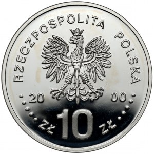 10 złotych 2000 Jan II Kazimierz - półpostać