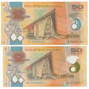 Papua-Nowa Gwinea, 50 Kina (2008-2017) - Polymers (2pcs)