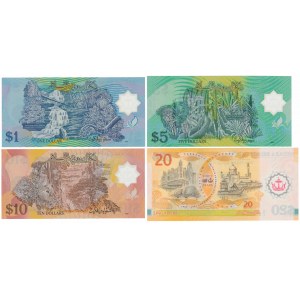 Brunei Darussalam, 1 - 20 Ringgit 2002-2008 - polimery (4szt)