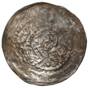 Lestek Boleslawovic (1173-1185) oder Kasimir II. der Gerechte (1185-1194), Brakteat-Denar