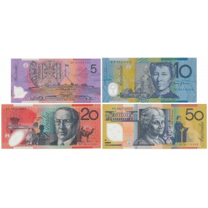 Australia, 5 - 50 Dollars 2003-2007 - Polymers (4pcs)