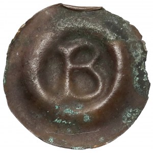 Brakteat - Buchstabe B - Kujawy Brzeskie (nach 1337)
