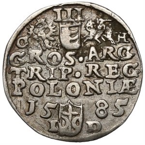 Stefan Batory, Trojak Olkusz 1585 - Initialen GH
