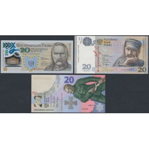 Sammler-Banknoten - Legionen, Unabhängigkeit und Schlacht von Warschau (3 Stck.)