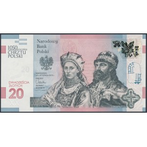 20 złotych 2015 - Chrzest Polski - w folderze