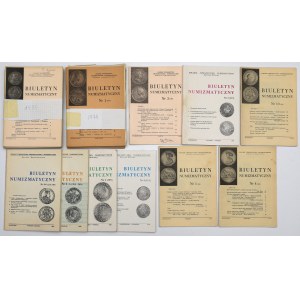 Biuletyn Numizmatyczny - zestaw 27 szt. z lat 1970-1999