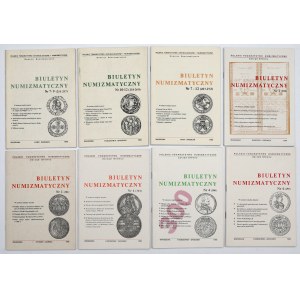Biuletyn Numizmatyczny - zestaw 8 szt. z lat 1989-1996