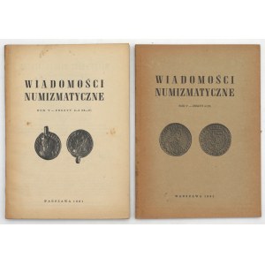 Wiadomości Numizmatyczne 1961 nr 2-3, 4