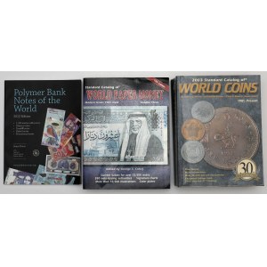 Weltmünzen 1901; Welt-Papiergeld 1961 + Polymer-Noten (3tlg.)