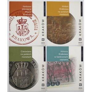 Zestaw broszur numizmatycznych z okazji 750 lat Krakowa (4szt)