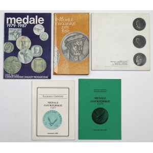 Medale - katalogi i broszury (5szt)