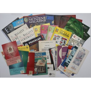 Zestaw czasopism, ulotek i broszur numizmatycznych MIX