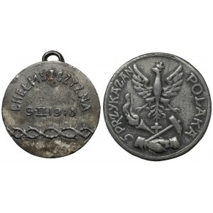 Medaliki Chełmszczyzna 1918 i 5 Przykazań Polaka, zestaw (2szt)