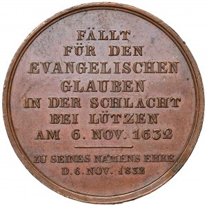 Schweden, Medaille 1832 - 200. Jahrestag des Todes von Gustavus Adolphus