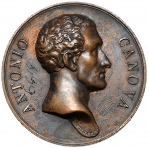 Italien, Antonio Canova (1757-1822), Medaille 1817