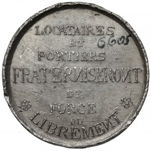 Frankreich, Medaille 1848 - a l'usage des Propriétaires