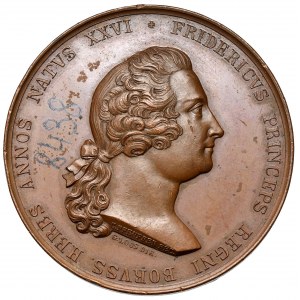 Deutschland, Brandenburg-Preußen, Friedrich Wilhelm III, Medaille 1838 - 100. Jahrestag der Aufnahme Friedrichs des Großen in die Freimaurerei