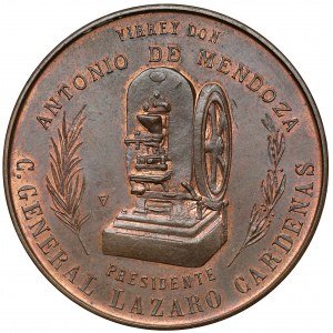 Meksyk, Medal 1936 - Casa de Moneda de Mexico / IV centenario de su Fundacion