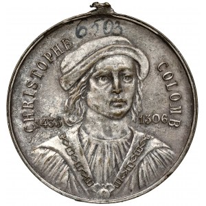 France, Medal Christopher Columbus - discovery of America