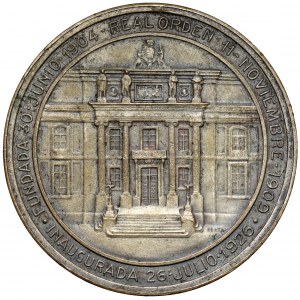 Spain, Medal 1926 - Biblioteca America / Santiago de Compostela