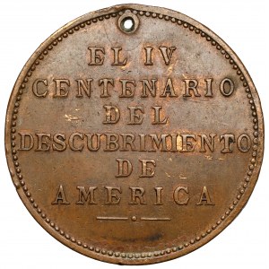 Spanien, Medaille - Christoph Kolumbus