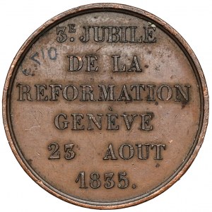 Schweiz, Medaille 1835 - 300. Jahrestag der Reformation in Genf