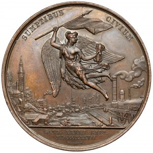 Belgien, Leopold I., Medaille 1837 - Sumptibus Civium