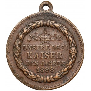 Deutschland, Medaille - Unsere Drei Kaiser des Jahres 1888
