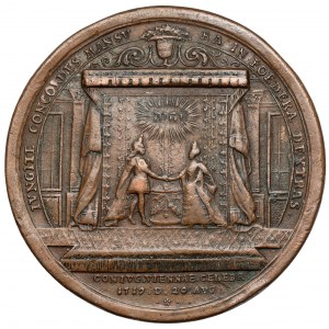 Niemcy, Medal 1719 - Iungite Concordes Mansura in Poedera Dextras
