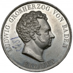 Niemcy, Medal 1826 - budowa mennicy Karlsruhe