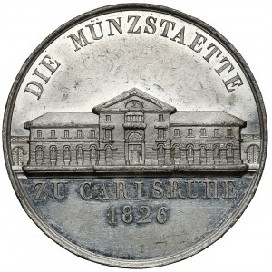 Niemcy, Medal 1826 - budowa mennicy Karlsruhe